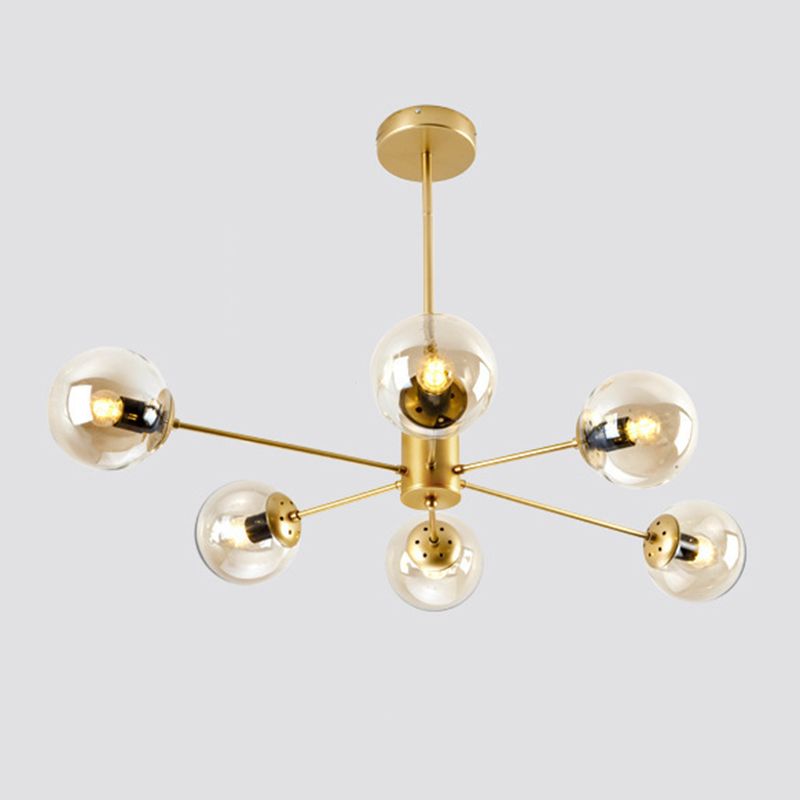 Valentina lampă suspendată simplă de design nordic, neagră/aurie