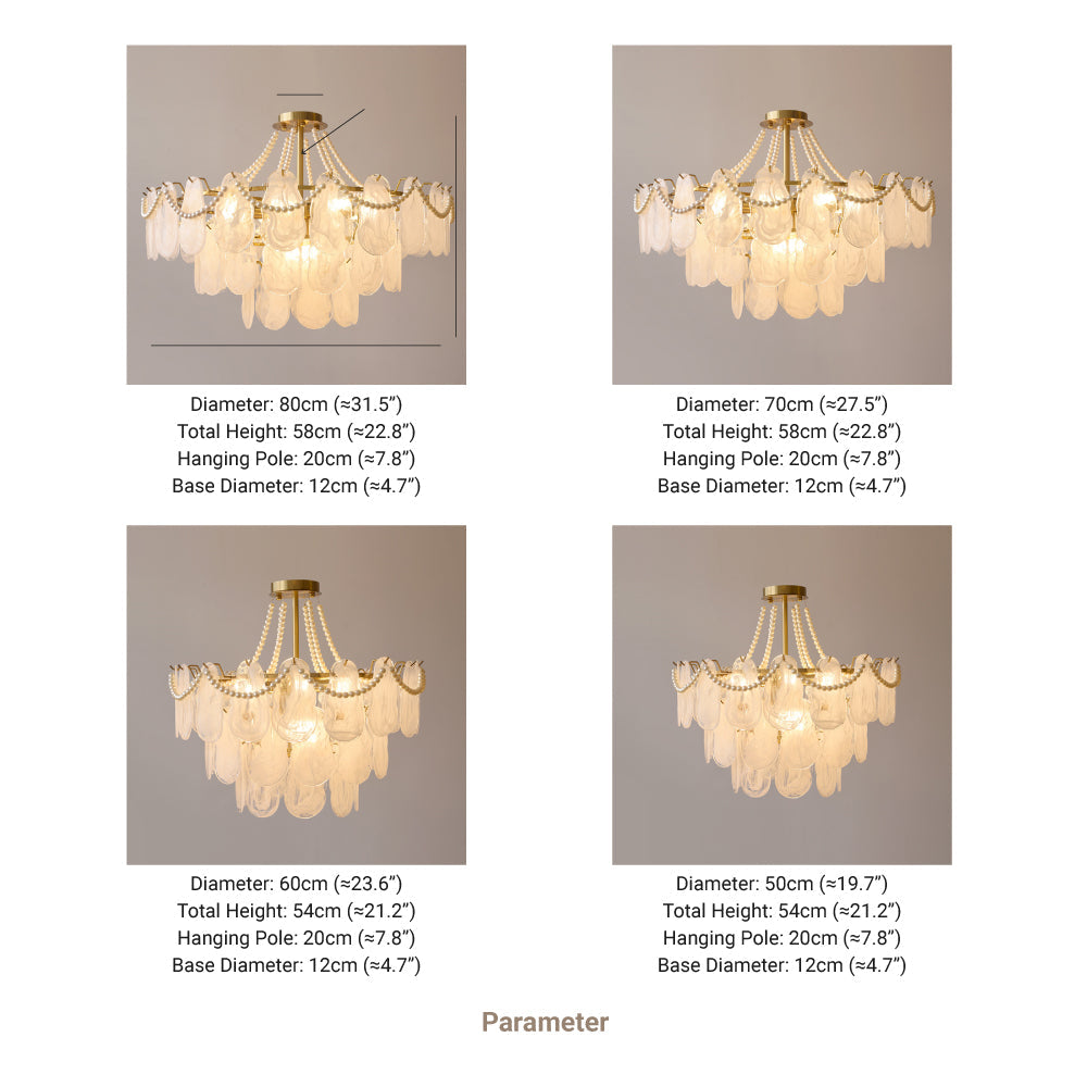 Kristy candelabru Elegant Pearl/sticlă/metal, alb