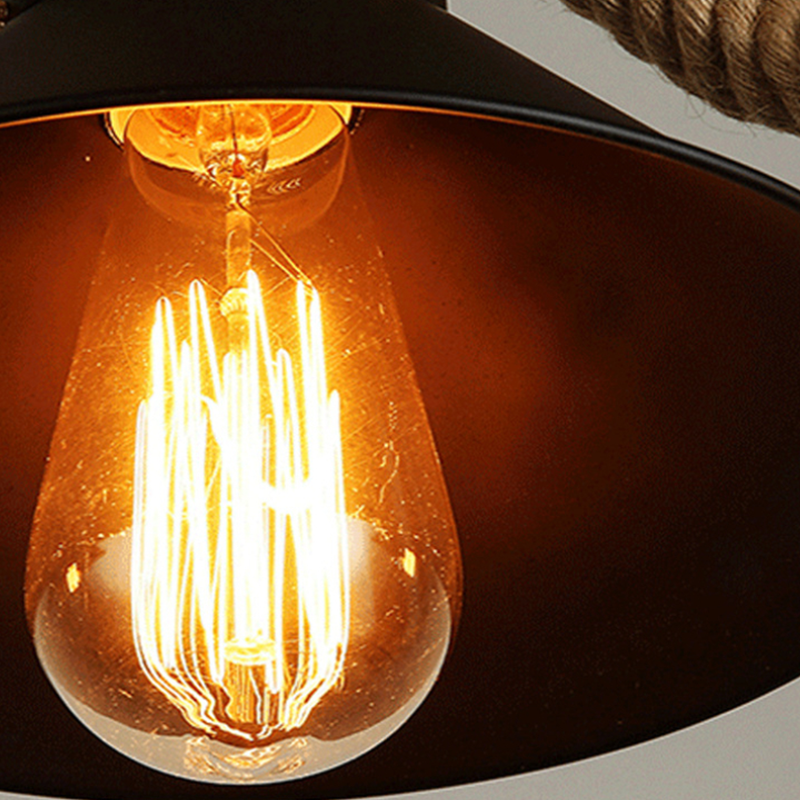 Epoch Vintage LED negru lampă suspendată metal Sufragerie/Cafeneală, pentru cafenea