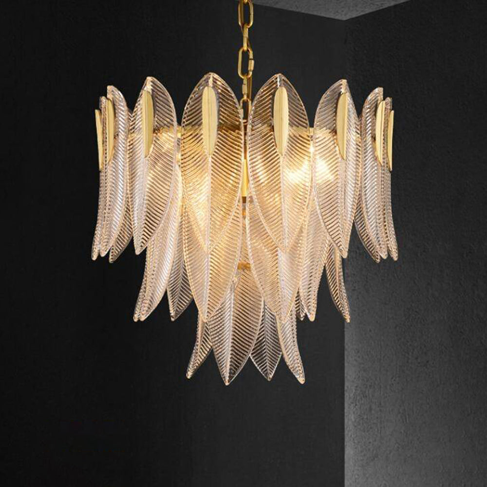 Kristy candelabru modern cu Pene de Aur, Stil 3