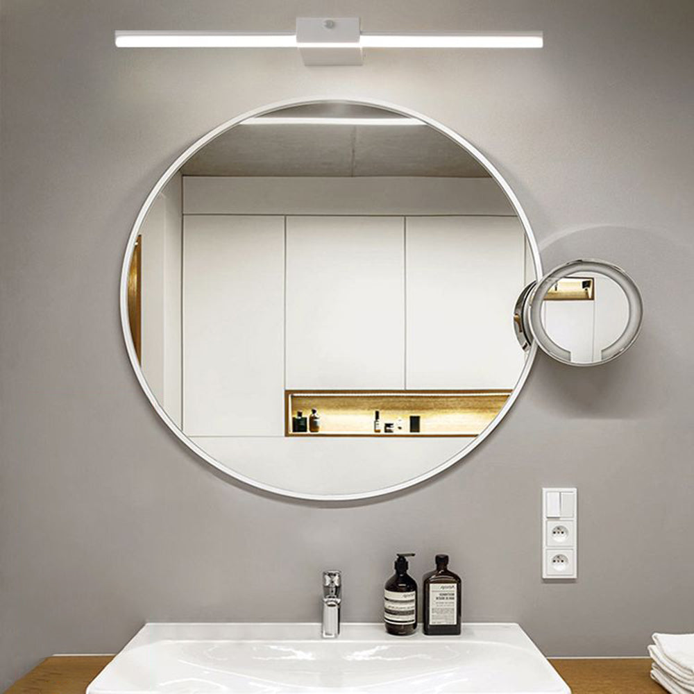 Arisha aplică de perete minimalistă liniară din metal, negru/alb, pentru baie