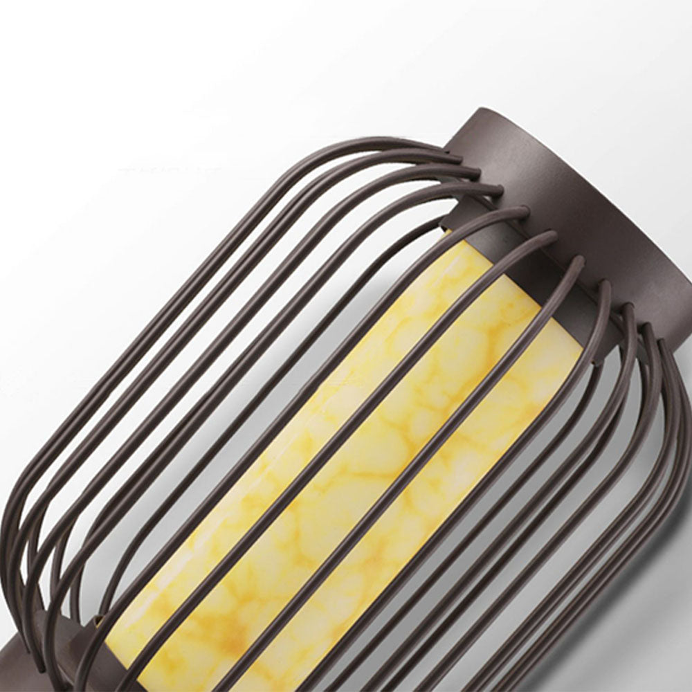 Ray Lantern lampadar Solar/Reîncărcabil pentru exterior, Maro