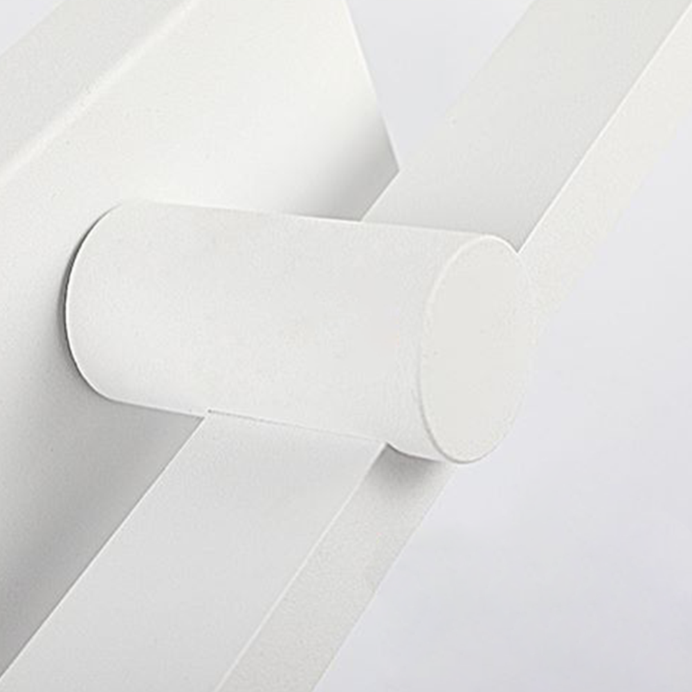 Arisha aplică de perete cu față din oglindă, frontal Nordic LinearMetal, alb