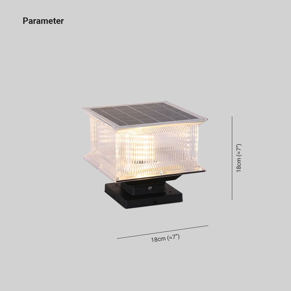 Ray corp de iluminat pentru exterior negru din metal, contemporan, LED, dreptunghiular