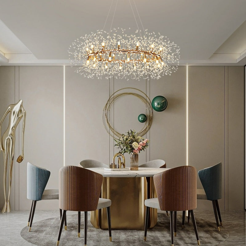 Arisha modern Dandelion LED lampă suspendată cu abajur pentru dormitor/living