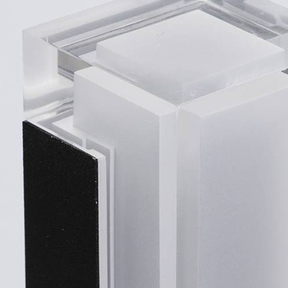 Ray lampă de drum pentru exterior modernă din metal dreptunghiulară cu senzor, neagră