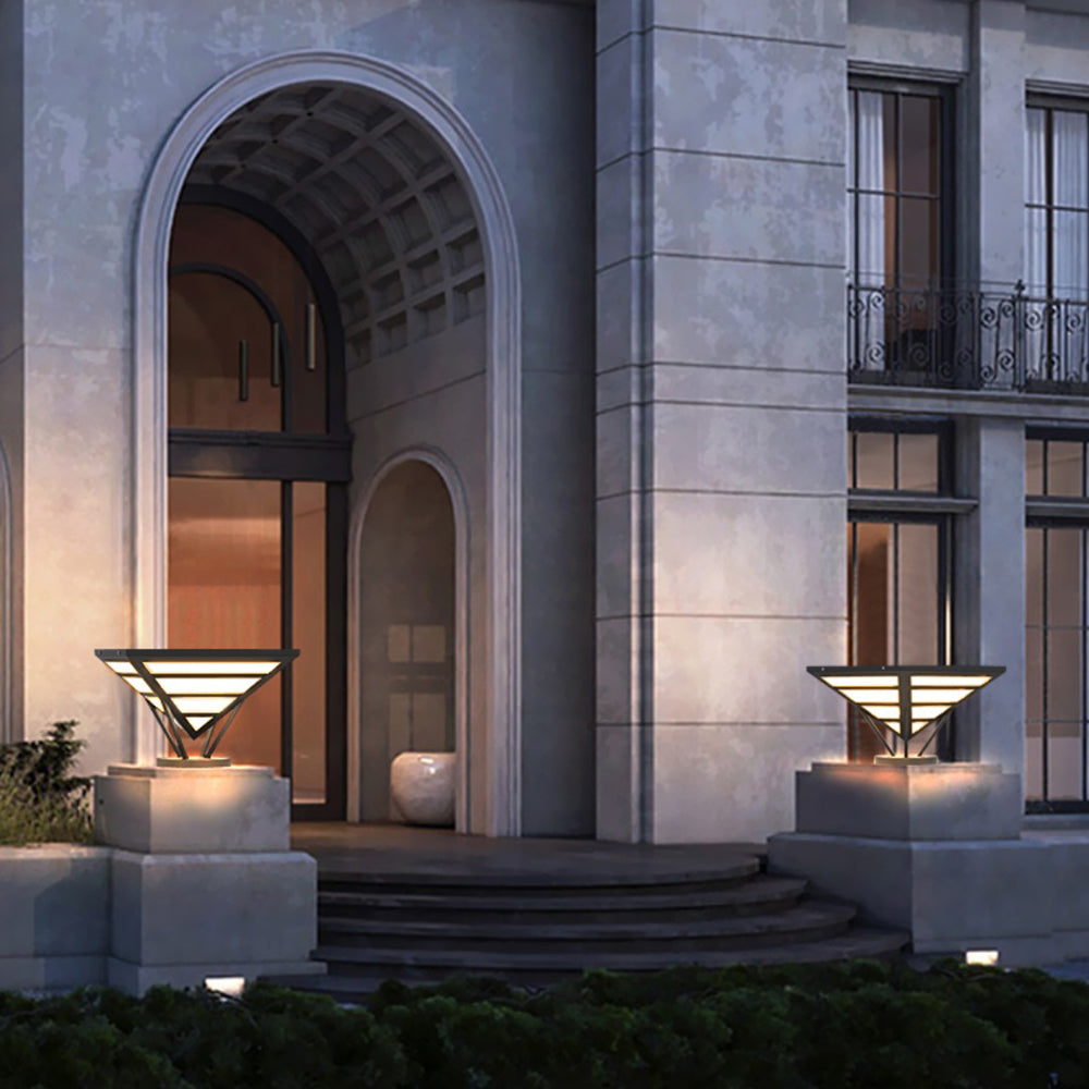 Ray modern Diamant metal Lumină de Drum pentru Peisaj exterior