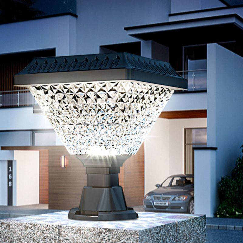 Ray modern Geometry Outdoor lampadar, negru