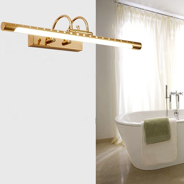 Tiffany modern Linear oglindă aplică de perete, auriu, Bathroom/Kitchen, pentru bucătărie, pentru baie