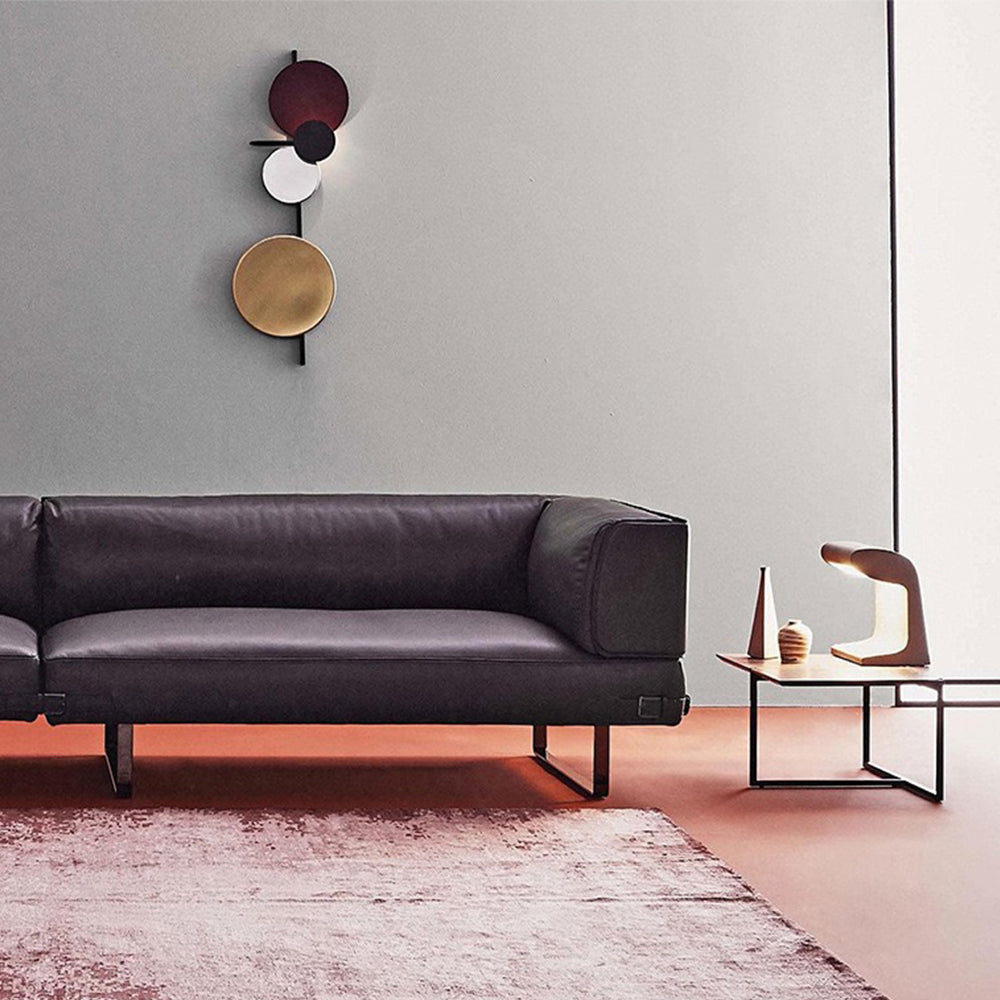 Aira aplică de perete din metal, modernă, în stil Art Deco, circulară, multicoloră