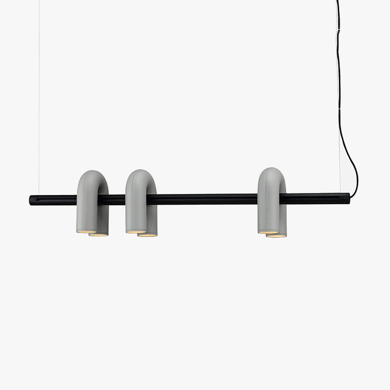 Arisha lampă suspendată modernă Lineară cu 3 Surse de Lumină în Formă de U