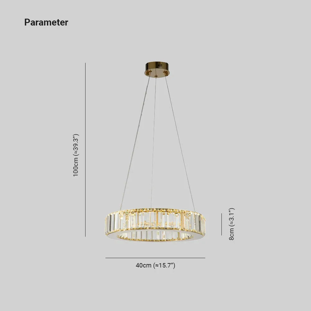 Kristy candelabru transparent din cristal, elegant, rotund