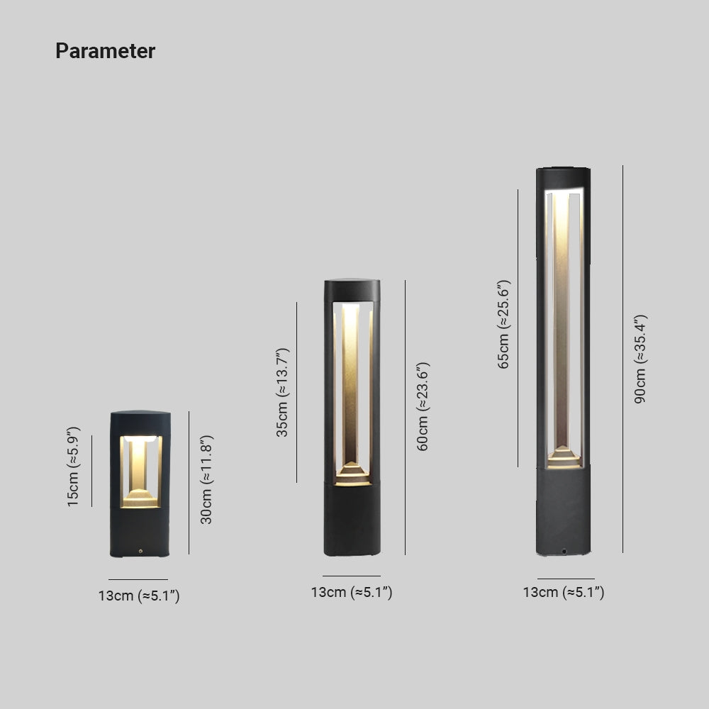 Ray Luminiere contemporană Metalică Triunghiulară cu Goluri pentru Drum exterior, neagră