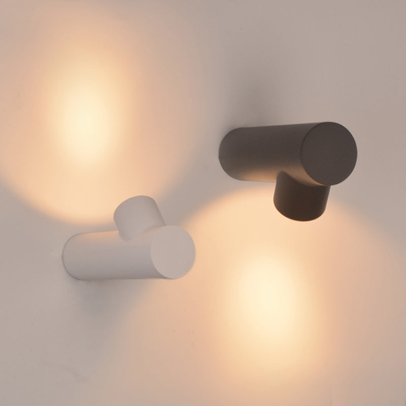 Ray modern Waterproof Outdoor Wall Lighting, alb & negru