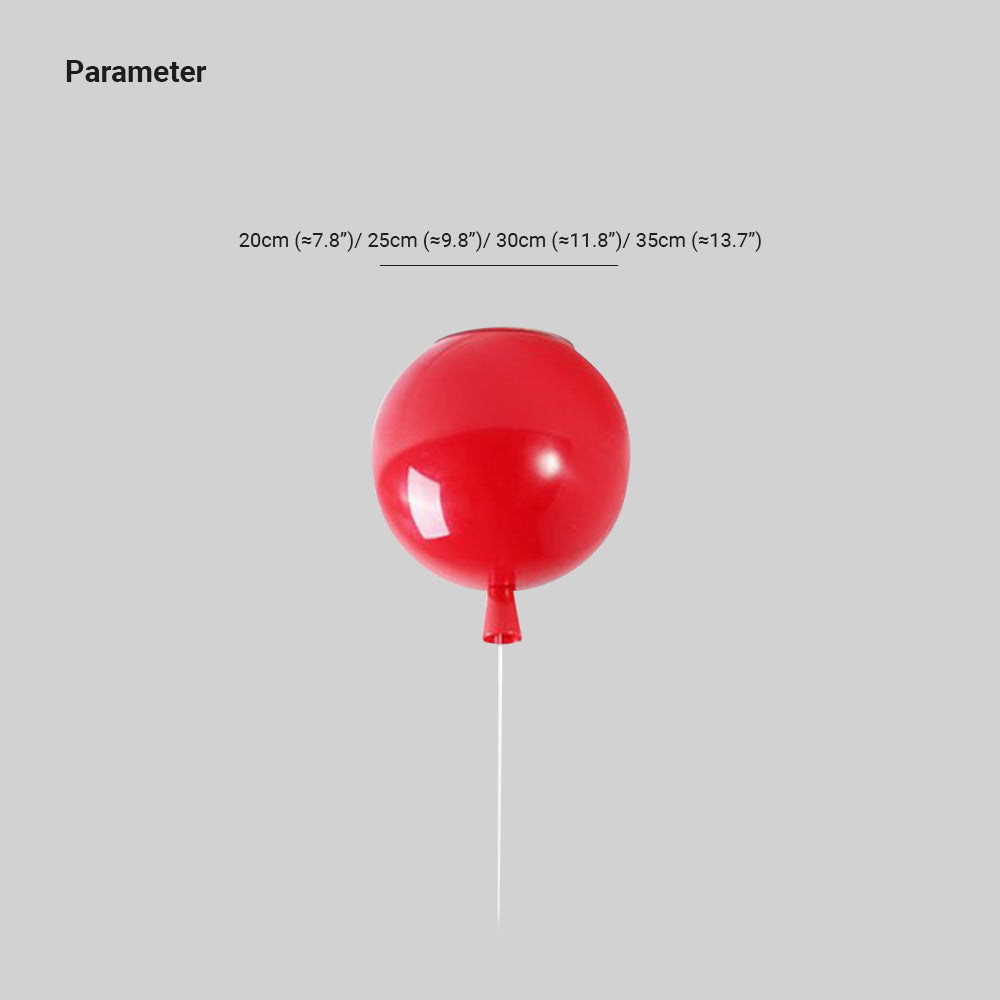 Aria lampă de tavan Balloon plafonieră aplicată lucioasă, pentru cameră de dormit