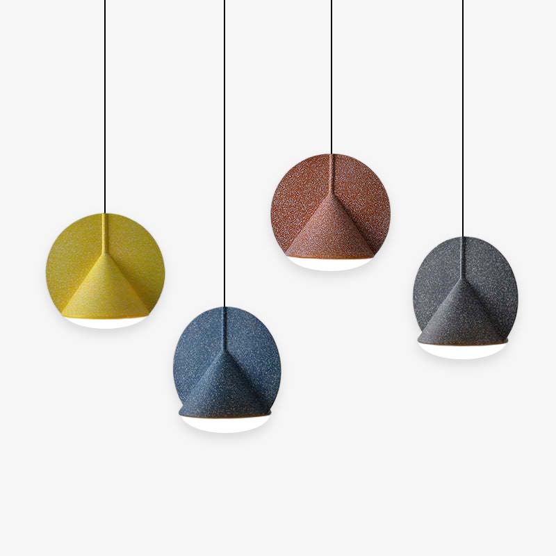 Arisha lampă suspendată modernă cu LED și abajur colorat