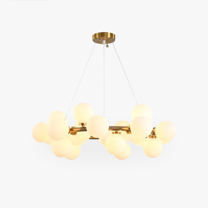 Valentina candelabru  din sticlă aurie