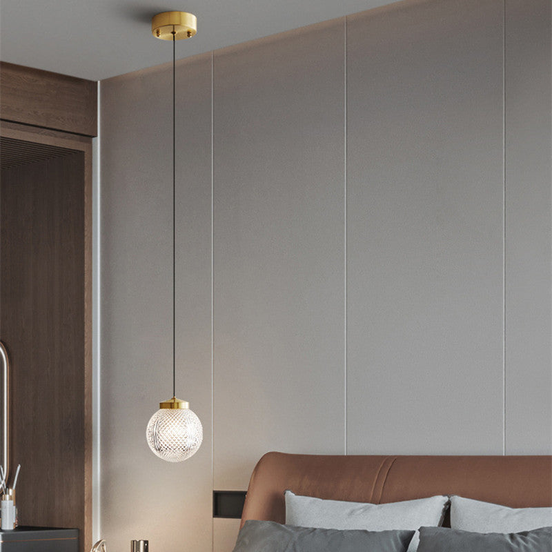 Arisha modern Circle sticlă lampă suspendată pentru dormitor și Hotel
