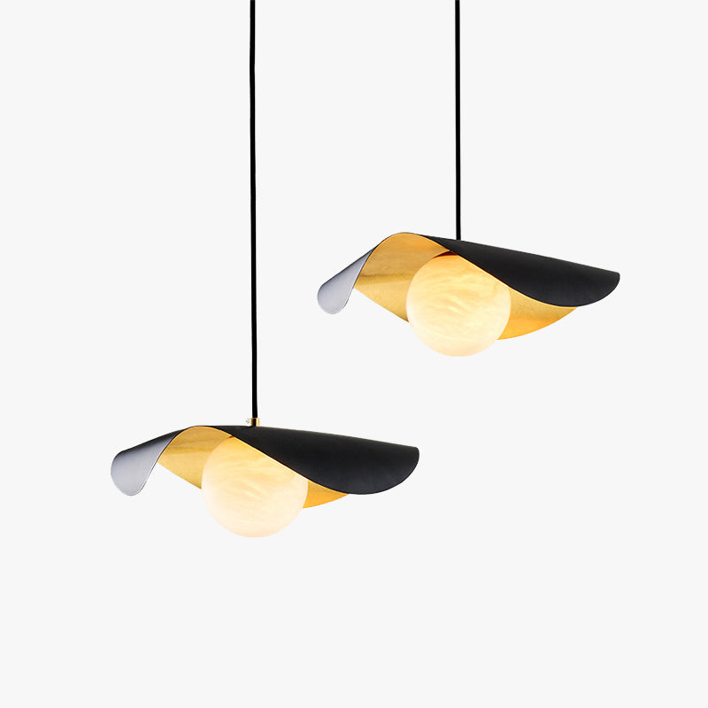 Arisha lampă suspendată modernă Nordic minimalistă din metal/marmură, neagră