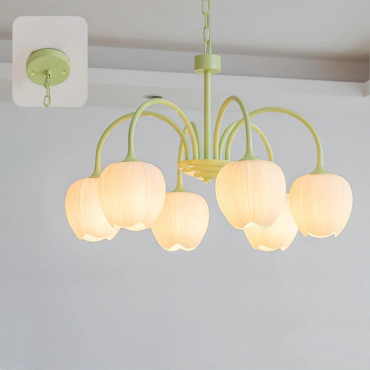 Candelabru Tulip Fresh din sticlă