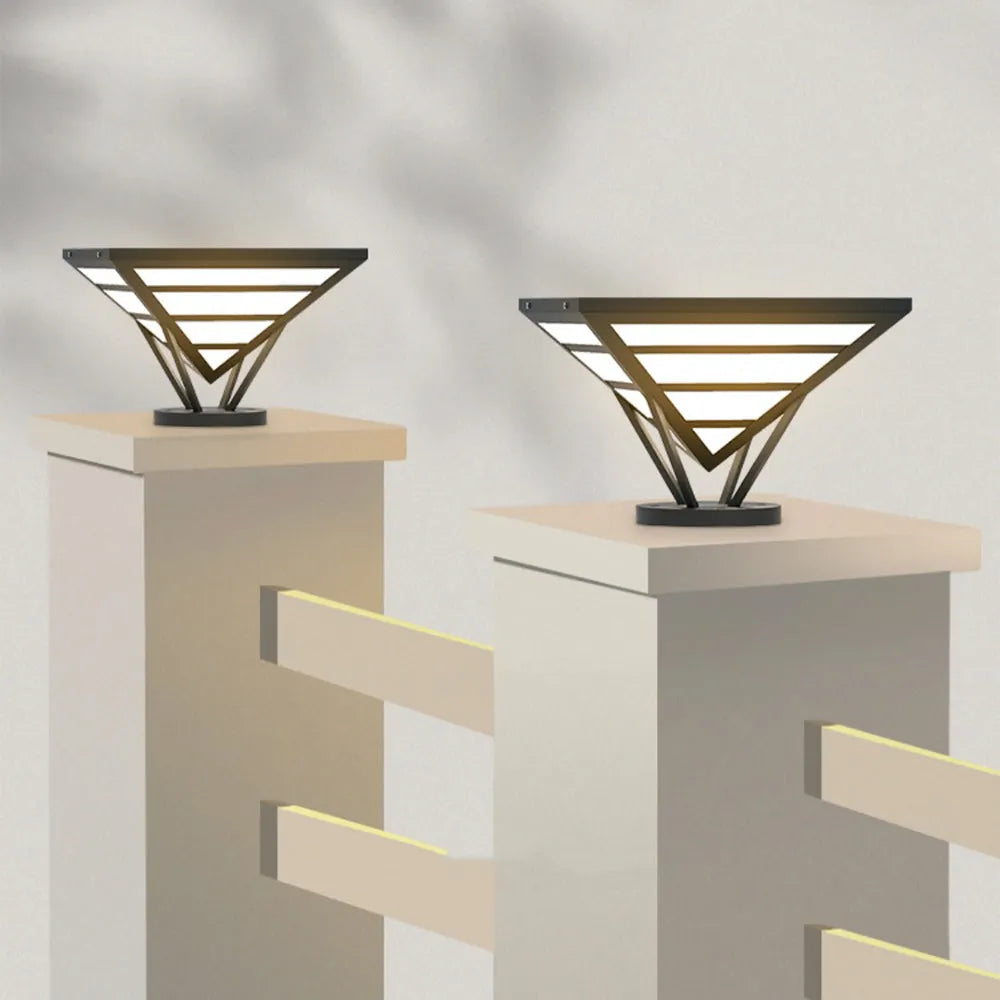 Ray modern Diamant metal Lumină de Drum pentru Peisaj exterior