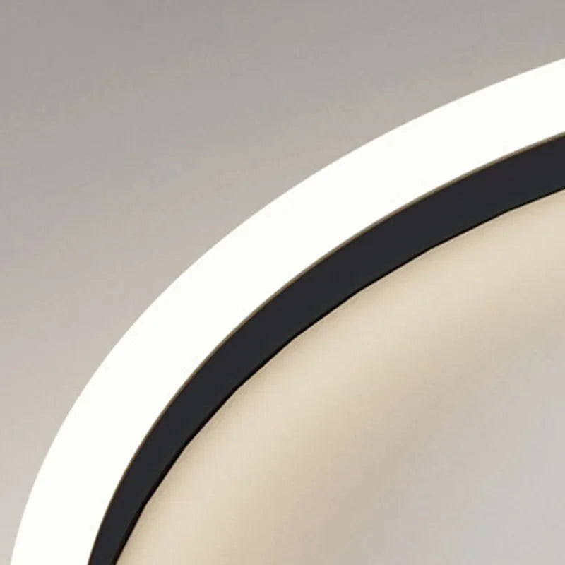Arisha plafonieră Aplicată modernă Circulară LED din metal, alb/negru