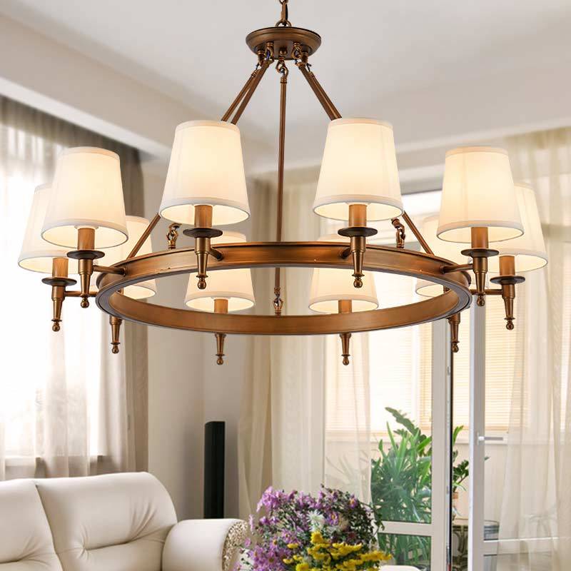 Silva candelabru  vintage din metal și țesătură, culoare neagră/cupru