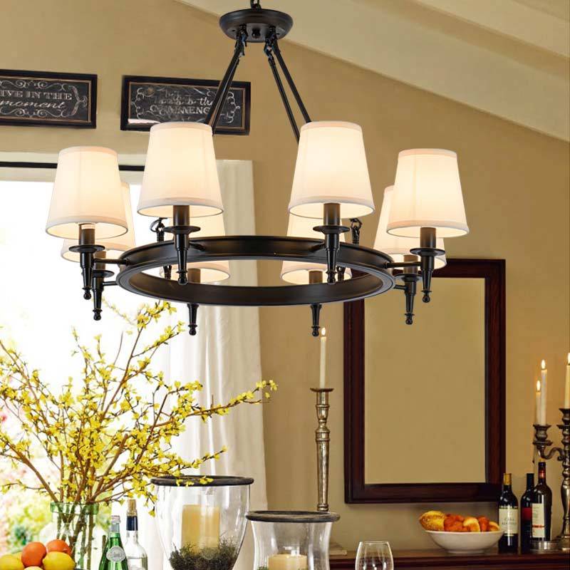 Silva candelabru  vintage din metal și țesătură, culoare neagră/cupru