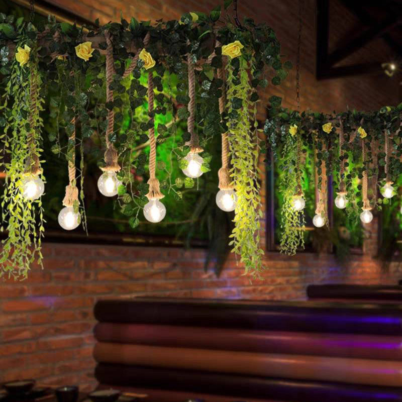 Ritta lampă suspendată decorativă din metal natural/sticlă, culoarea verde
