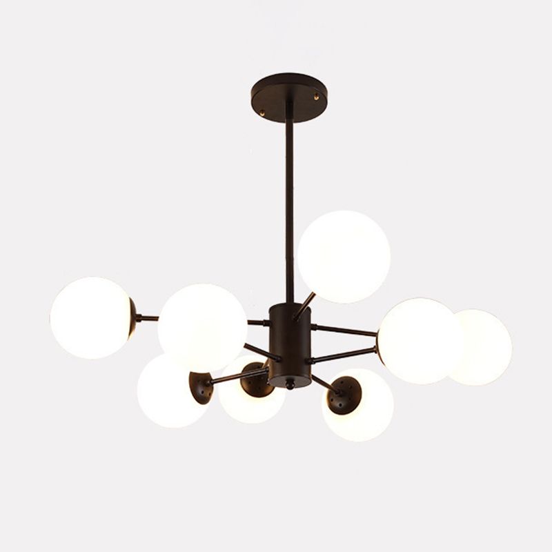 Valentina lampă suspendată simplă de design nordic, neagră/aurie