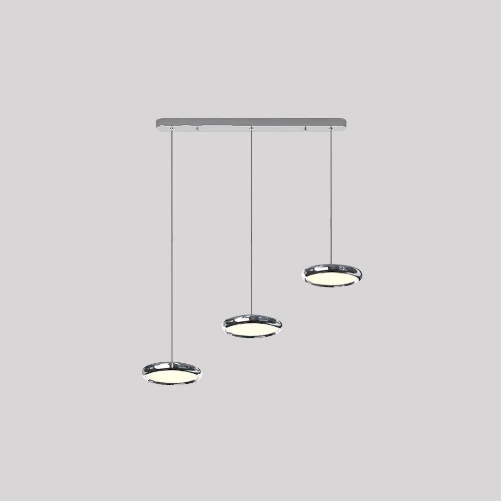 Arisha lampă suspendată circulară minimalistă din metal, Argintiu/Aur/Aur roz