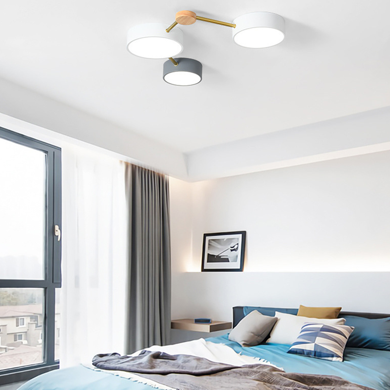 Arisha plafonieră aplicată LED modernă pentru living/Cameră de Dormit alb Gri