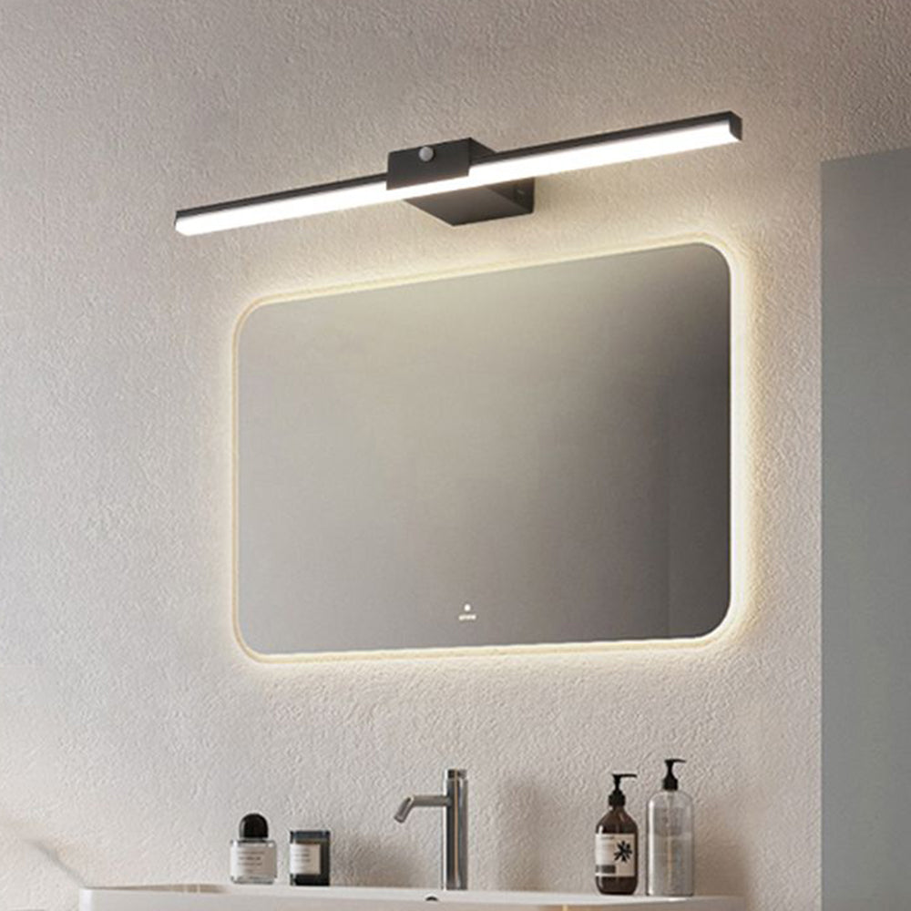 Arisha aplică de perete minimalistă liniară din metal, negru/alb, pentru baie