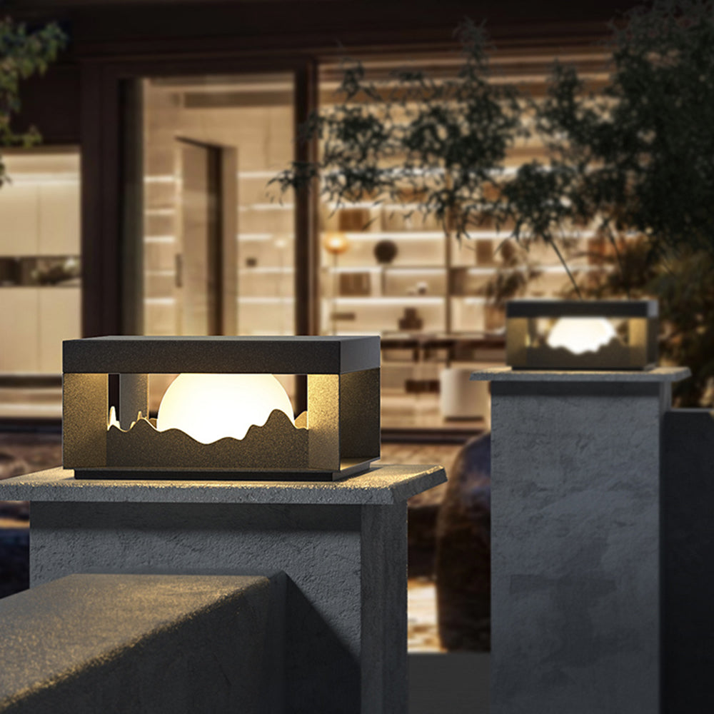 Ray modern Mountain metal Outdoor Lamp, lumină caldă