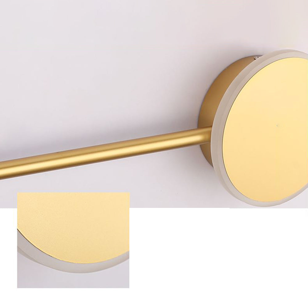 Arisha aplică de perete modernă Circulară Lineară din metal, alb/negru/auriu