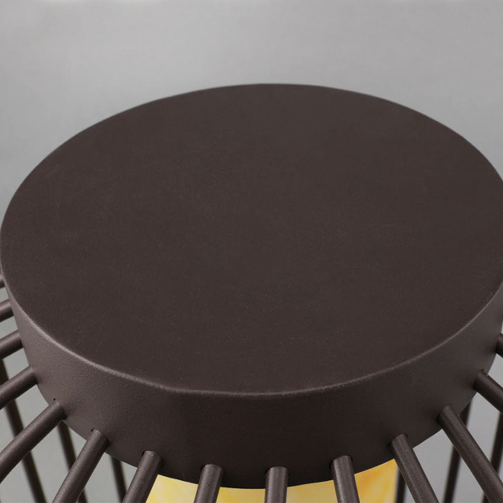Ray Lantern lampadar Solar/Reîncărcabil pentru exterior, Maro