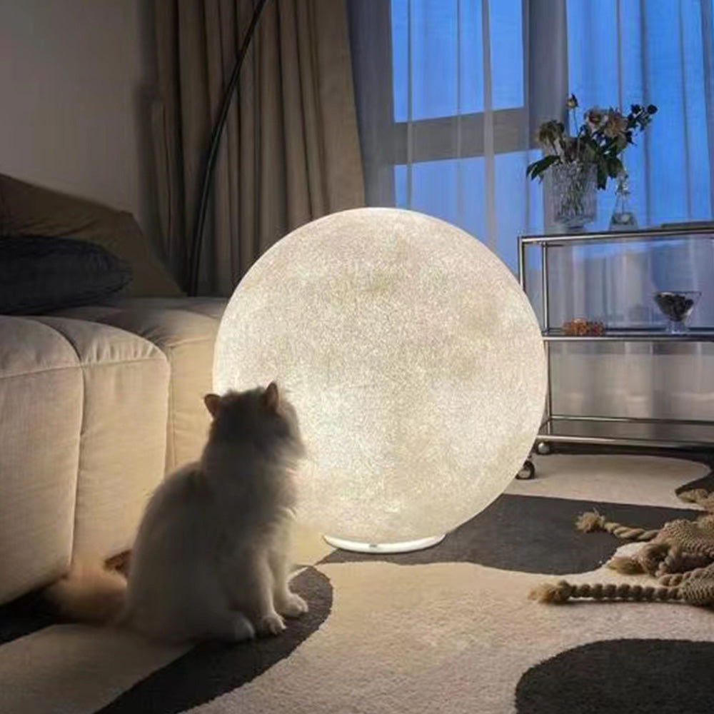 Mira lampadar Decorativ modern Dream, Glob Lunar, Rășină, dormitor