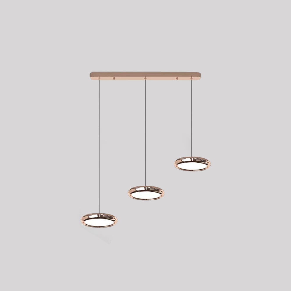 Arisha lampă suspendată circulară minimalistă din metal, Argintiu/Aur/Aur roz