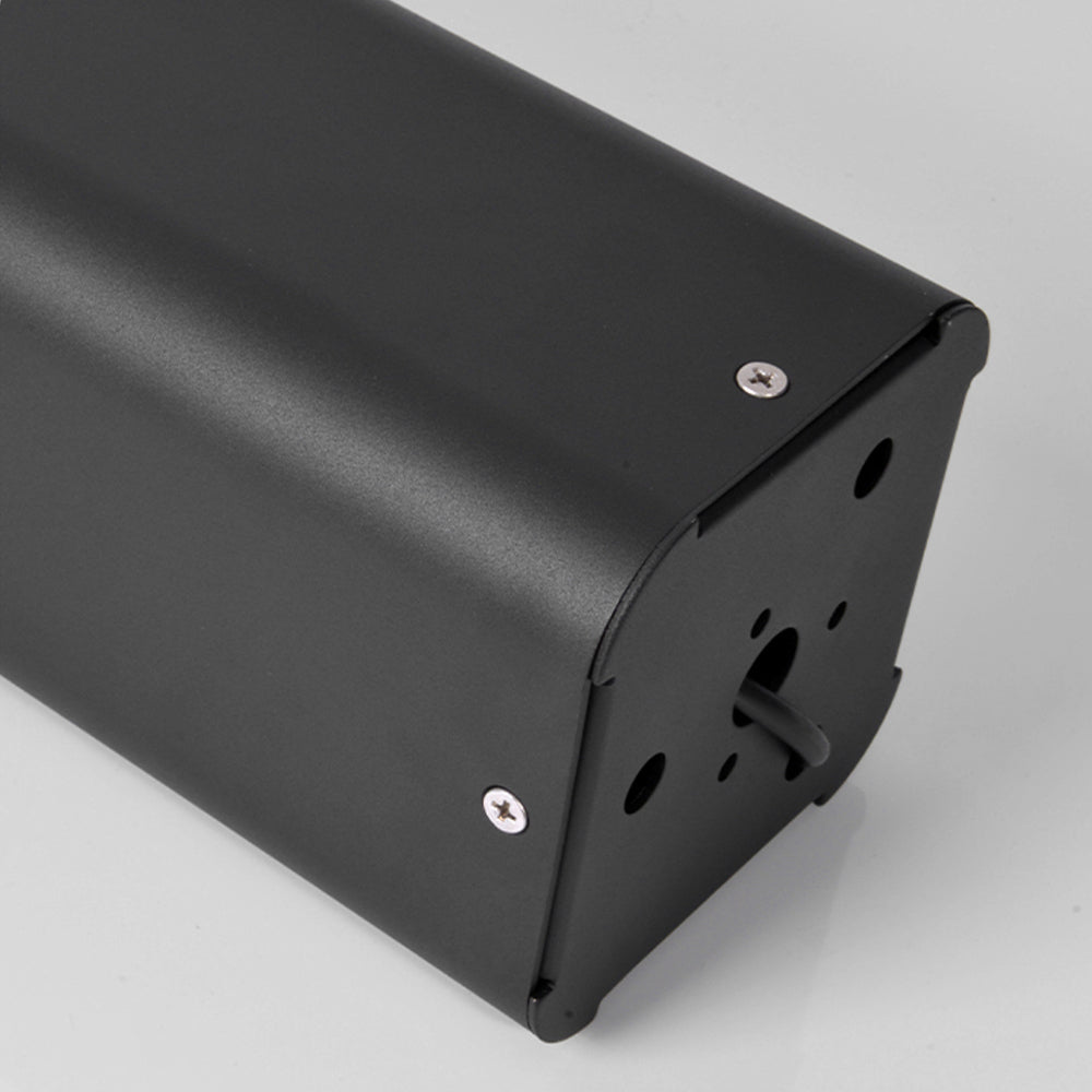 Ray lampă de drum pentru exterior dreptunghiulară din metal, neagră