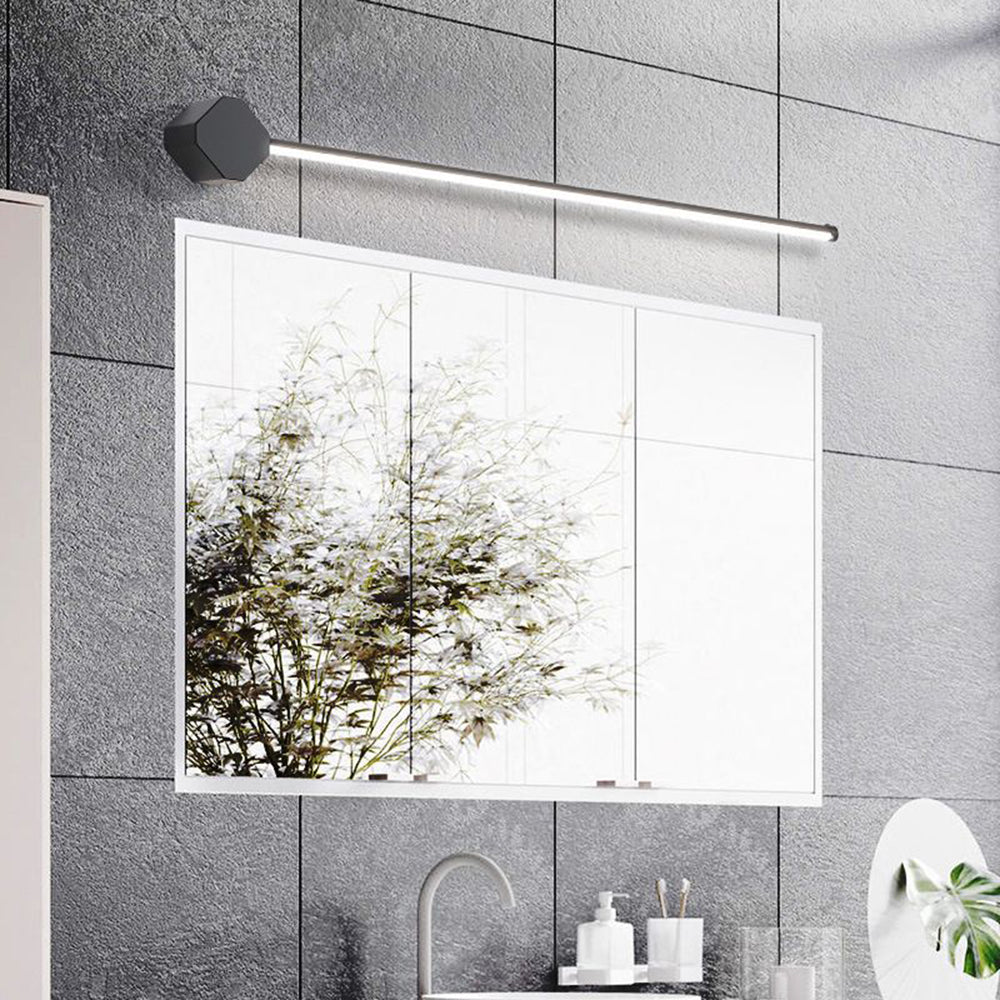 Arisha aplică de perete minimalistă Pătrată Liniară metal/Acriclic, negru/alb