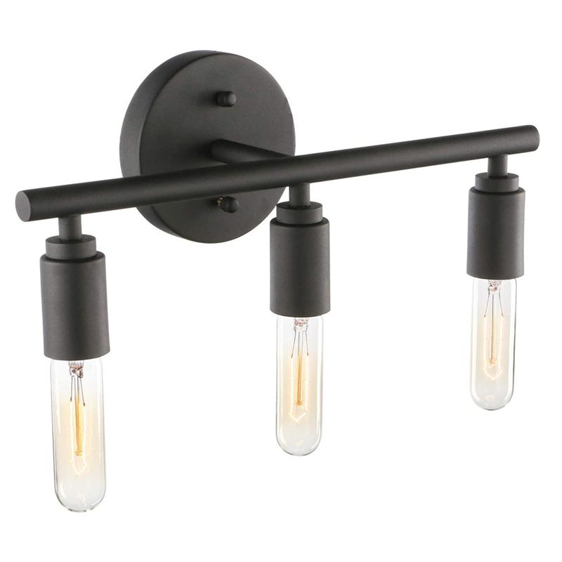 Silva modern aplică de perete din sticlă, negru, baie, 3/4 Light, pentru oglindă