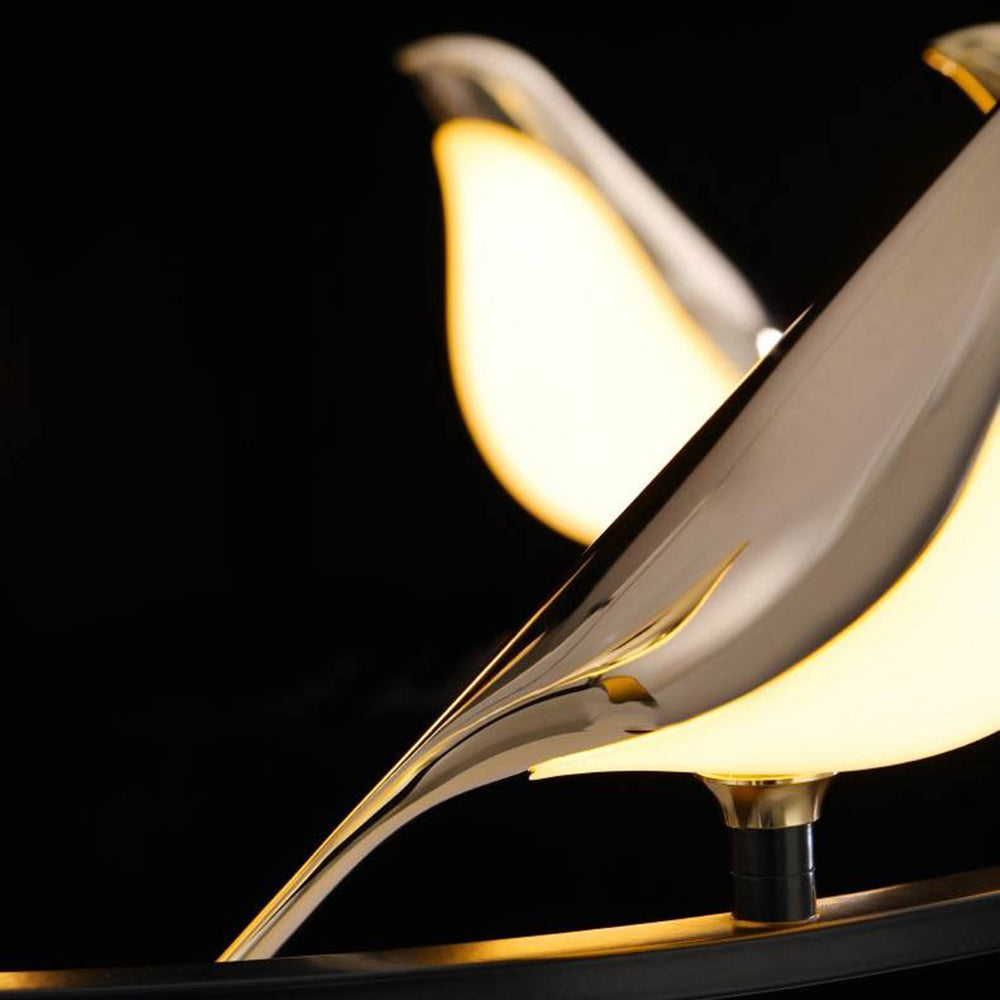 Arisha modern Bird lampă suspendată, aurie și neagră, stil 2