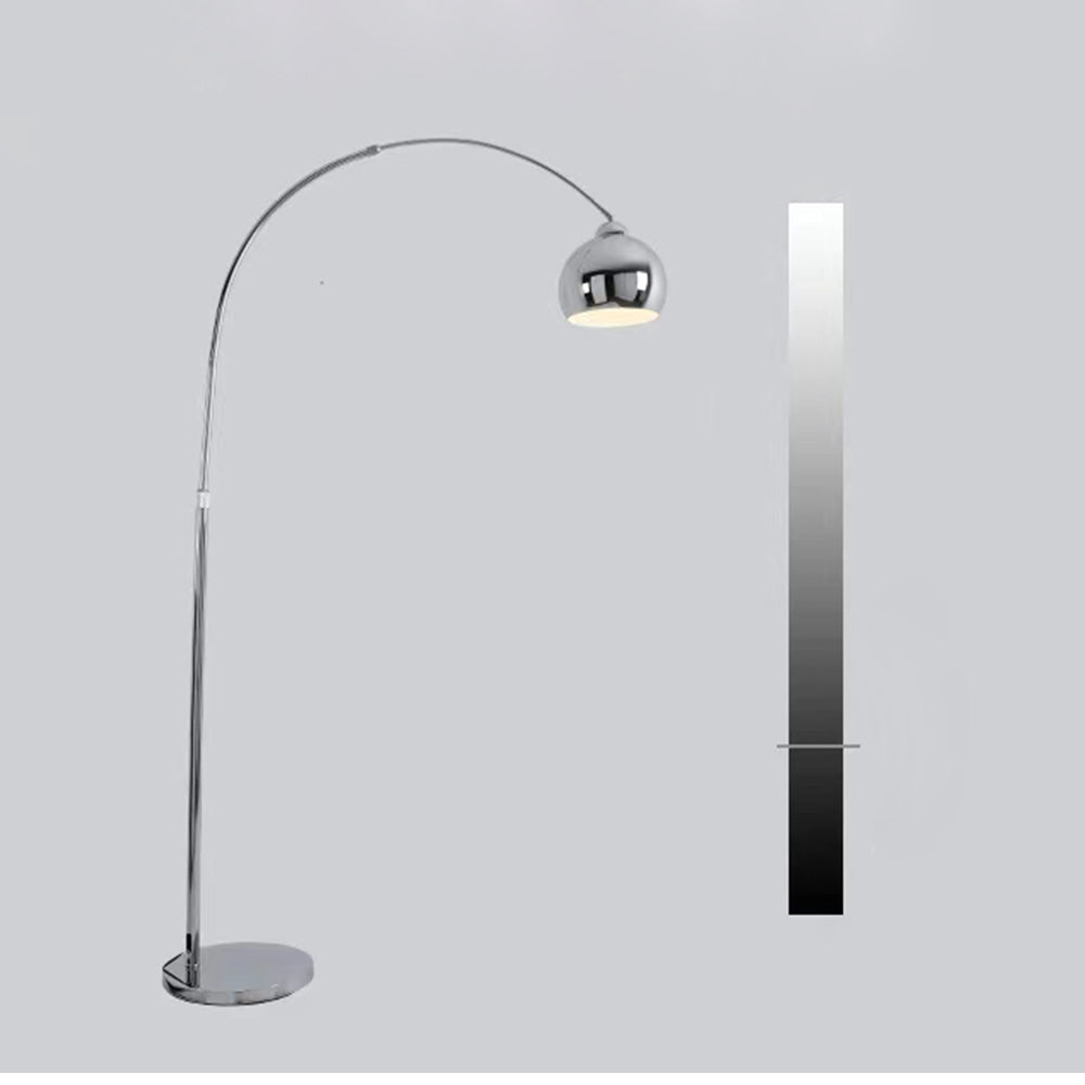Salgado modern Arc metal lampadar, Crom, Studiu/dormitor
