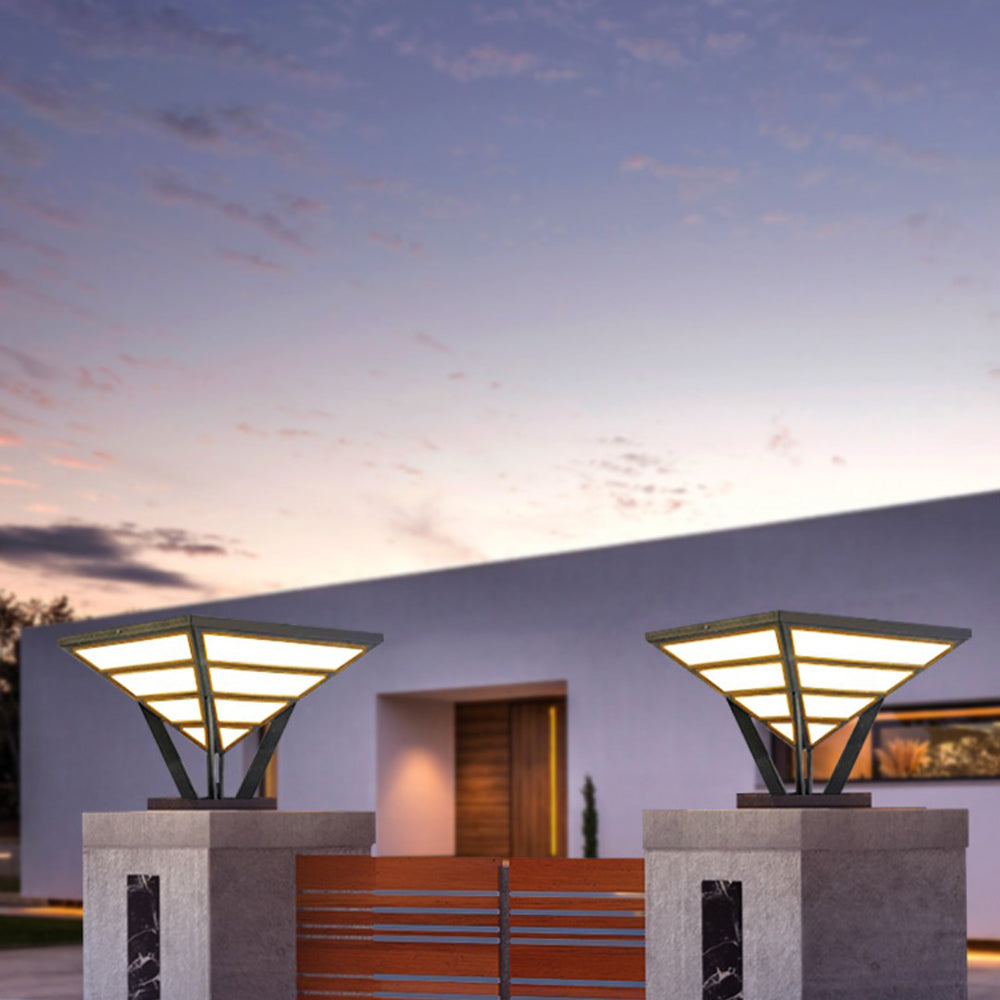 Ray modern Diamant metal Lumină de Drum pentru Peisaj exterior