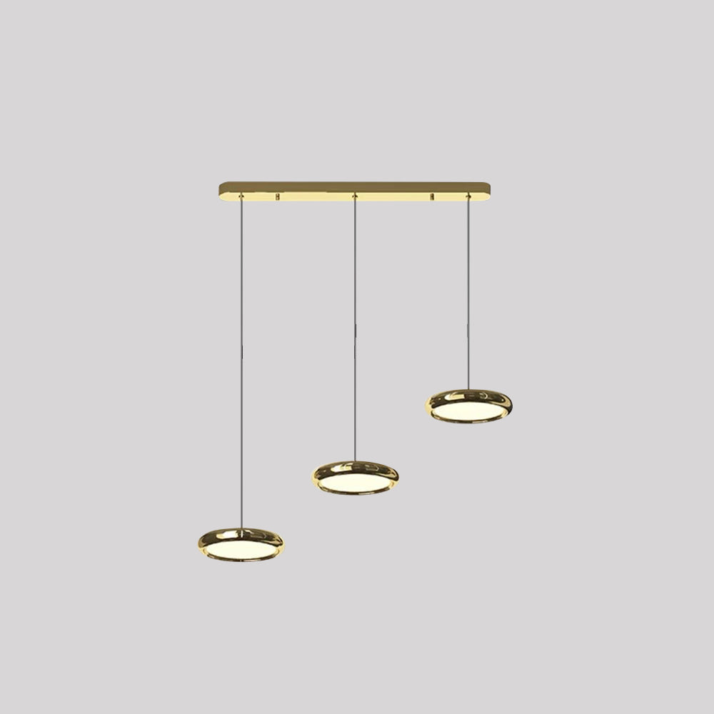 Arisha lampă suspendată circulară minimalistă din metal, Argintiu/Aur/Aur roz