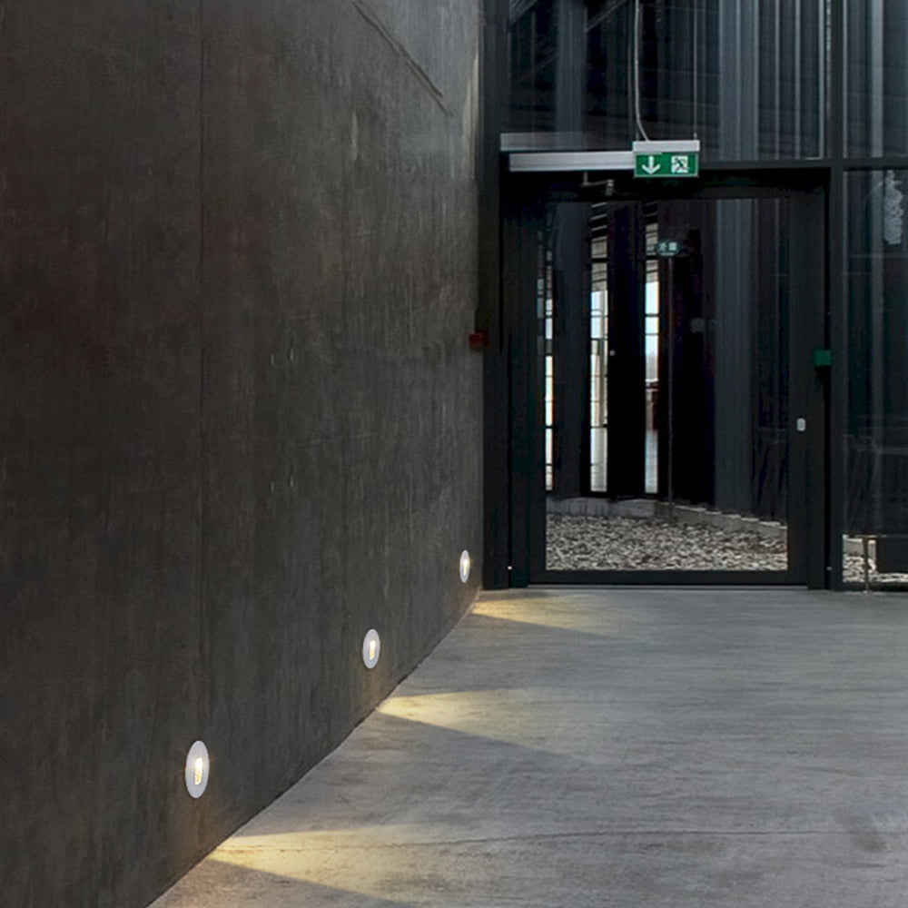 Ray modern metal Pătrat/Rund Lumina pentru Terasă/Scări pentru exterior, negru