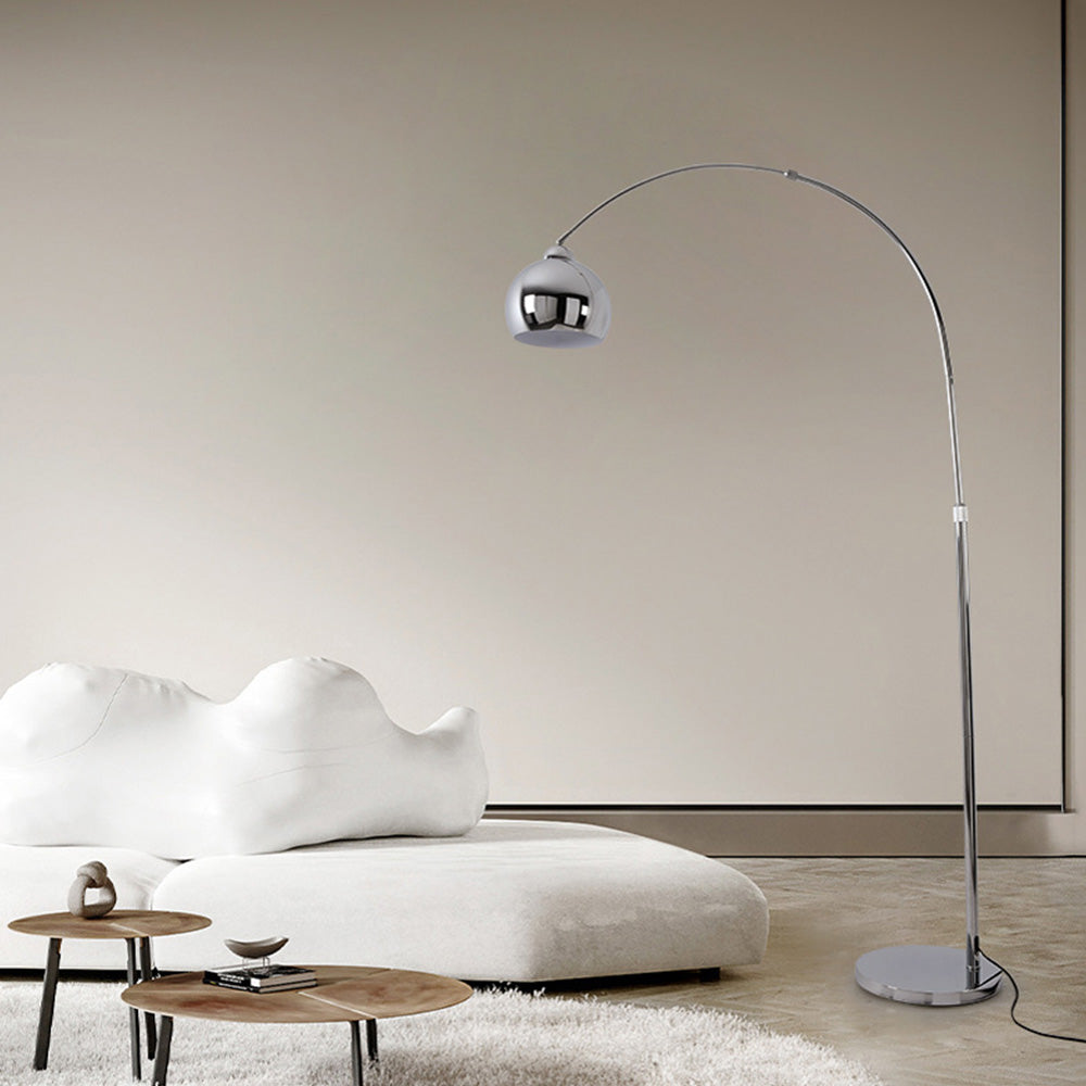 Salgado modern Arc metal lampadar, Crom, Studiu/dormitor