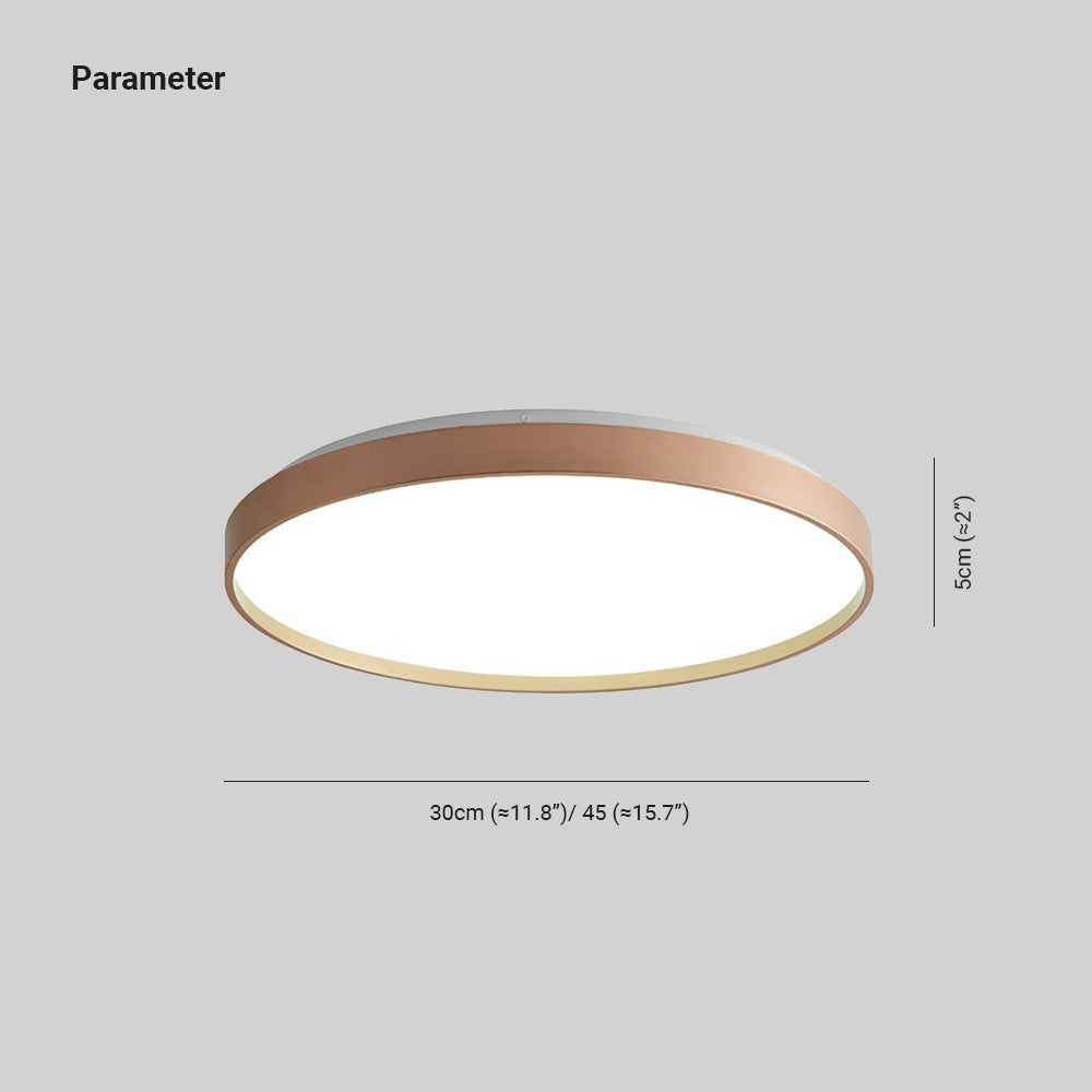 Arisha plafonieră Aplicată minimalistă Rotundă din metal, alb/Cafea/Gri/Aur