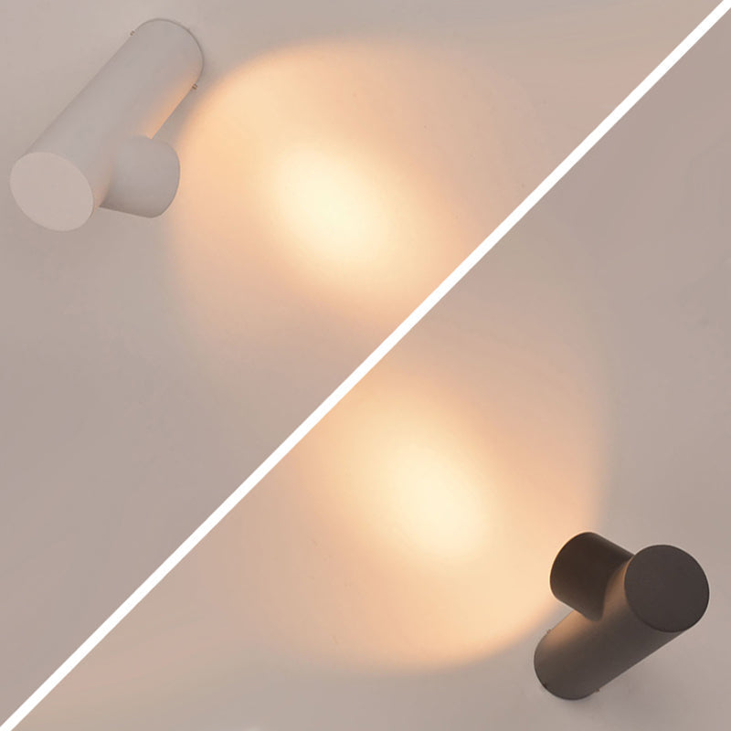 Ray modern Waterproof Outdoor Wall Lighting, alb & negru
