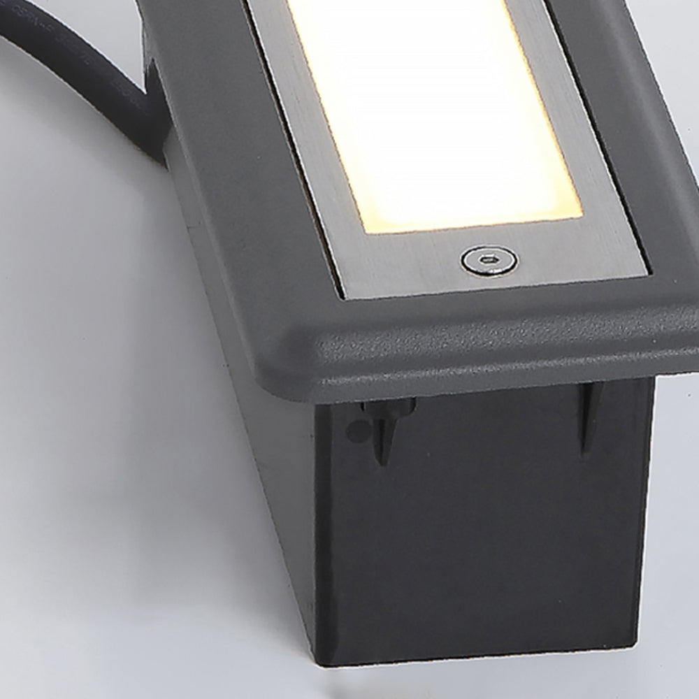 Ray lampă modernă dreptunghiulară pentru terasă/scurgeri de exterior, negru